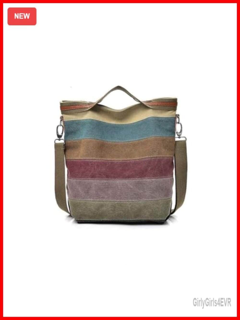 Canvas Hobo Handbag with Detachable Strap Crossbody Tote for Women